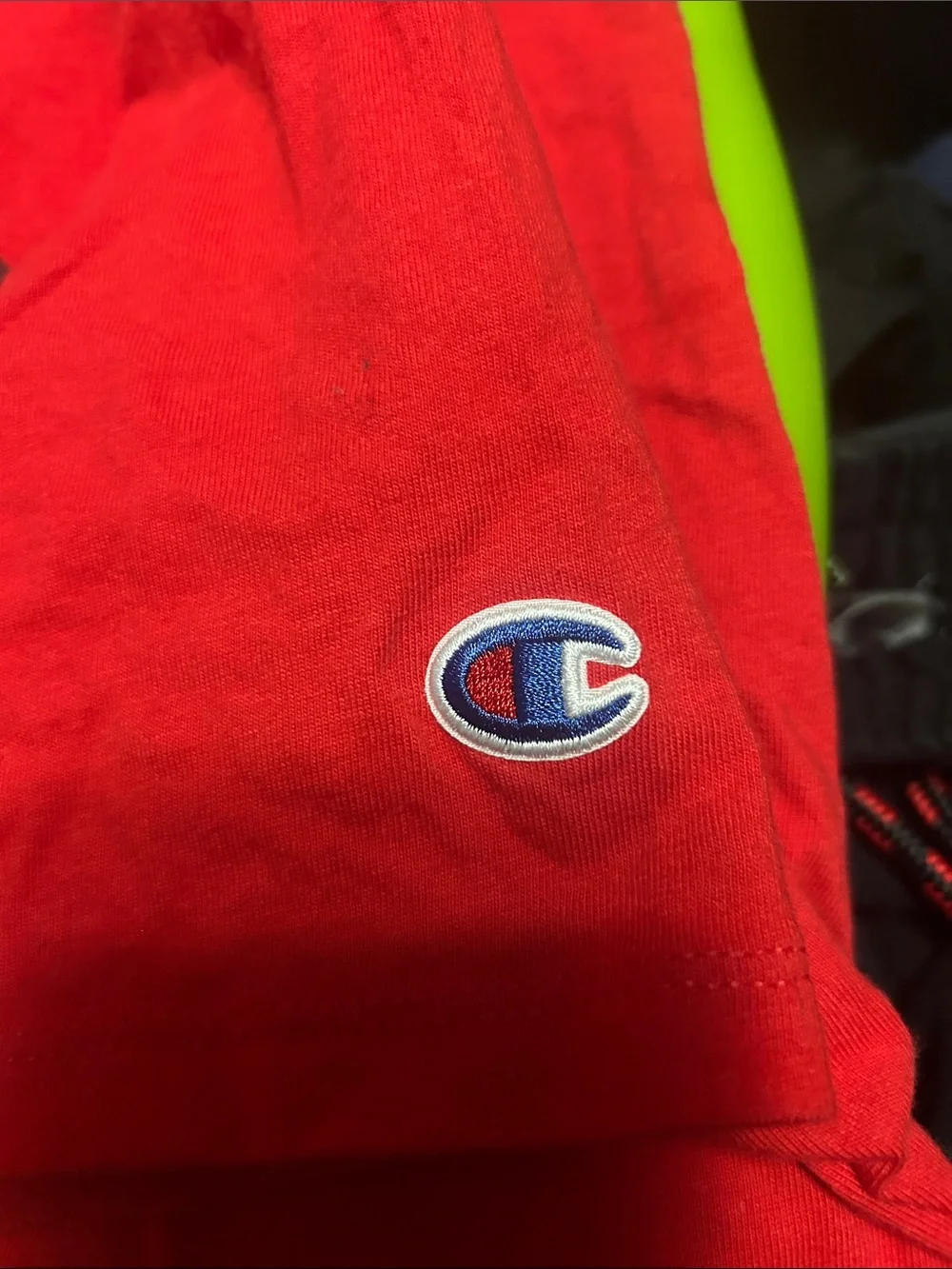 Champion Red Logo Short Sleeve Tee - Picture 3 of 4